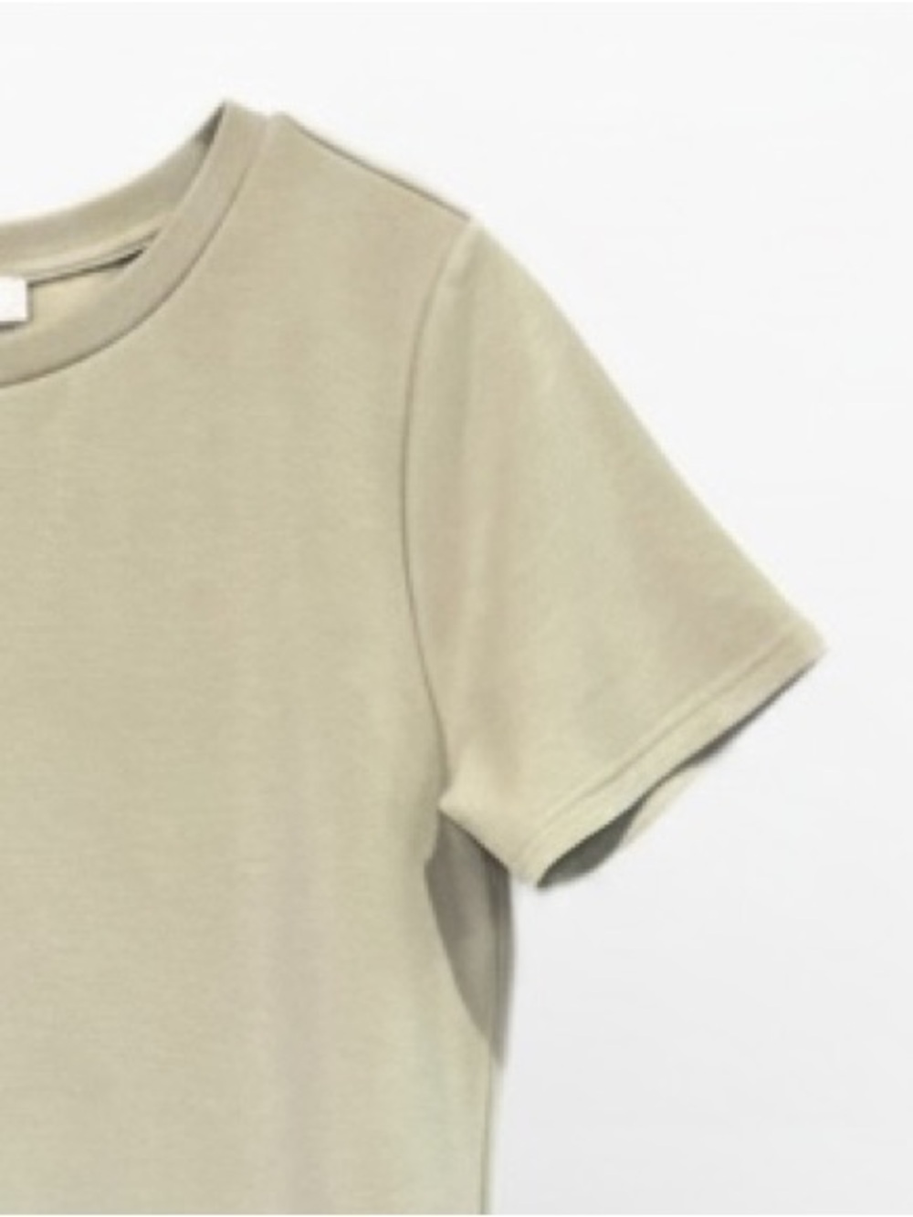 P Cill Butter Taupe Modal Etta Short Sleeve Crew Neck Dress Women’s Size Large - Picture 9 of 9